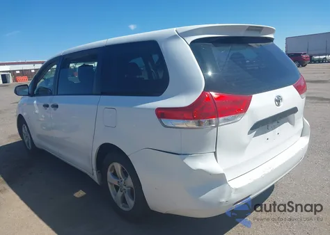 2011 Toyota Sienna Base V6 из США, поврежденный, VIN 5TDZK3DC3BS020296